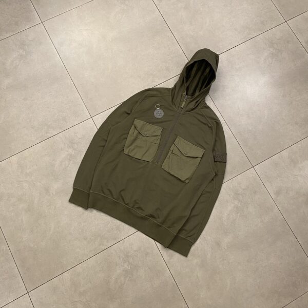 GHOST PIECE ZIP DARKGREEN