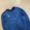 HAND BRUSHED CREWNECK BLUE