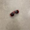 GLASSES STONE RED