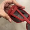 GLASSES STONE RED