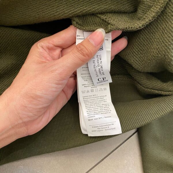 CP COMPANY HOODIE OLIVE