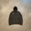 ZIPPER HOODIE DUST COLOUR BROWN