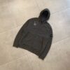 ZIPPER HOODIE DUST COLOUR BROWN