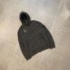 ZIPPER HOODIE DUST COLOUR BROWN