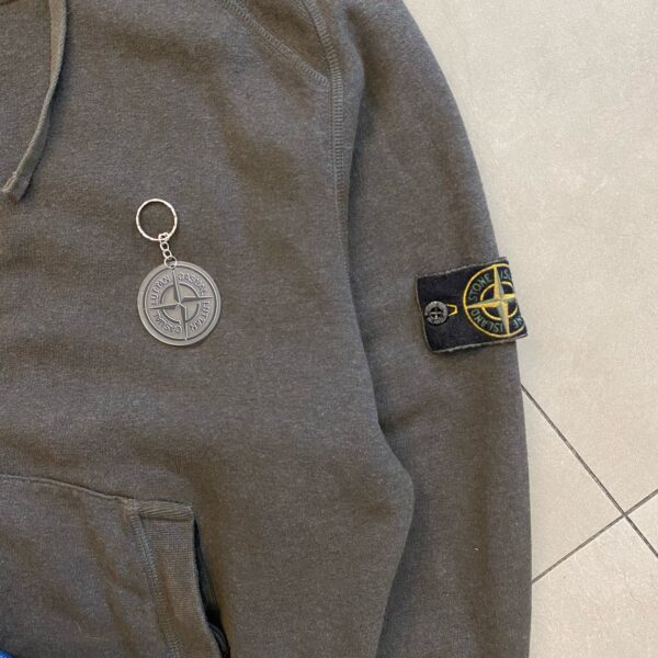 ZIPPER HOODIE DUST COLOUR BROWN