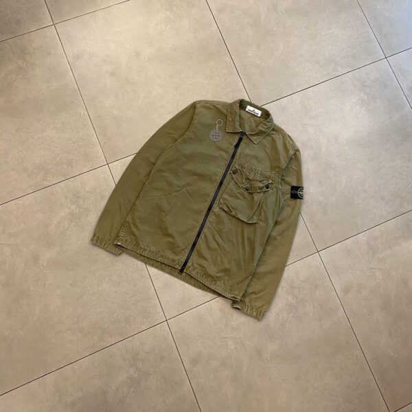 OVERSHIRT BASIC STONE OLIVE