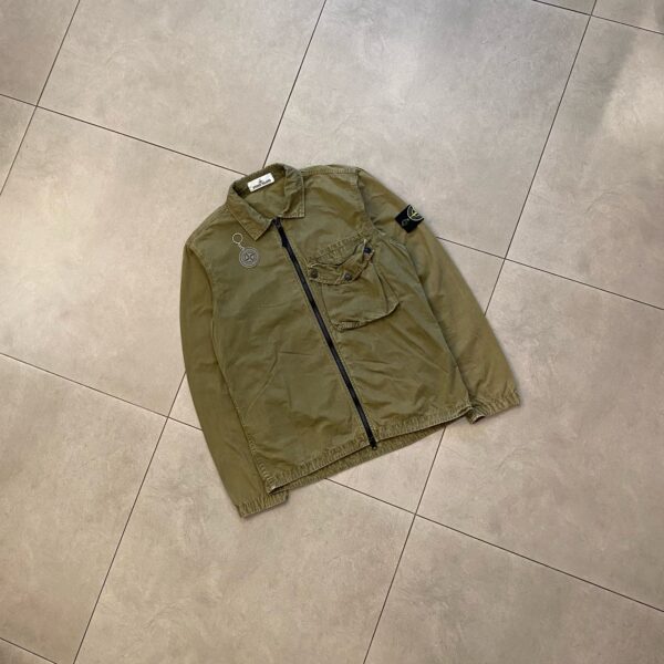 OVERSHIRT BASIC STONE OLIVE