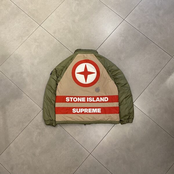 SUPREME X STONE ISLAND TELA LOGO