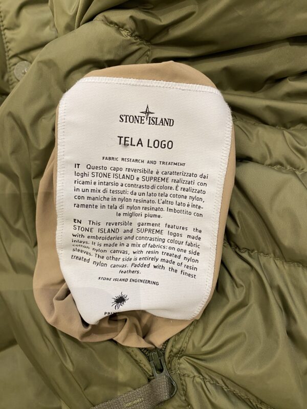 SUPREME X STONE ISLAND TELA LOGO