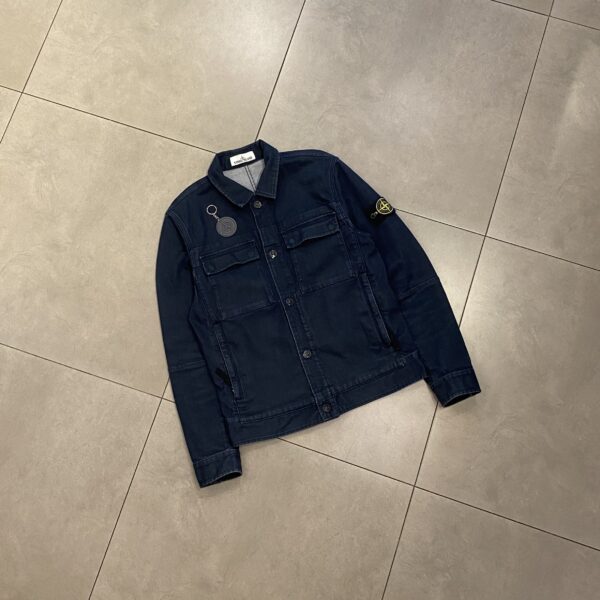 TREATED DENIM JACKET STONE