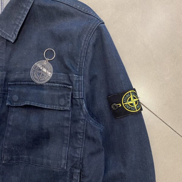 TREATED DENIM JACKET STONE