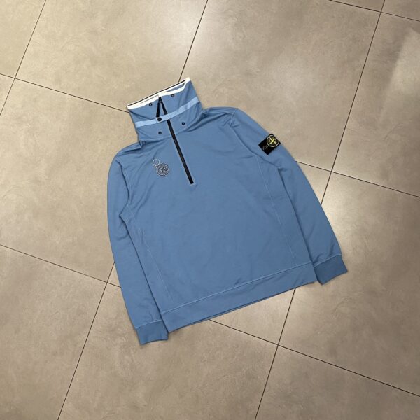 HALFZIP STONE BLUE