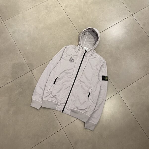 NYLON TWILL JACKET GREY