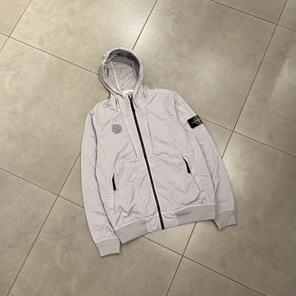 NYLON TWILL JACKET GREY