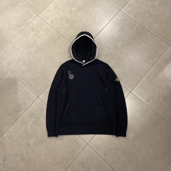 HOODIE STONE BASIC BLACK