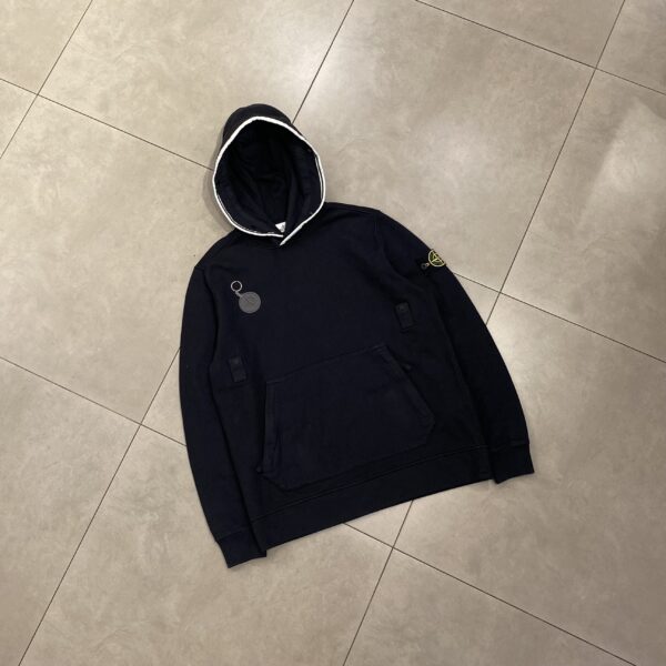 HOODIE STONE BASIC BLACK