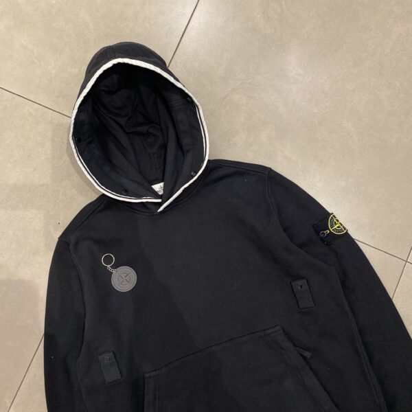 HOODIE STONE BASIC BLACK