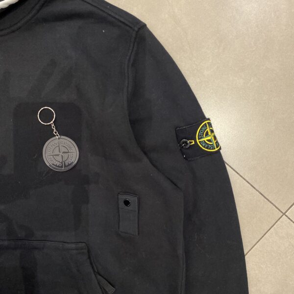 HOODIE STONE BASIC BLACK