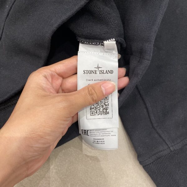 HOODIE STONE BASIC BLACK