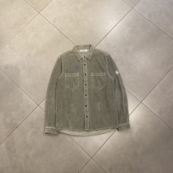 OVERSHIRT CORDU LIGHT GREY