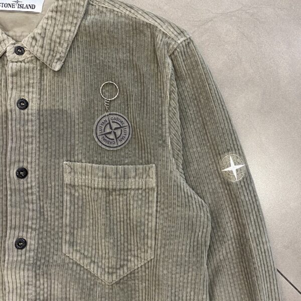OVERSHIRT CORDU LIGHT GREY