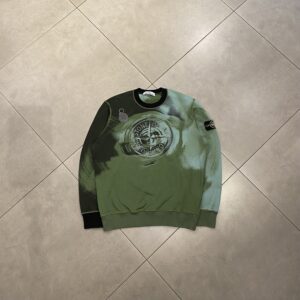 CREWNECK PRINT LOGO GREEN