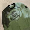 CREWNECK PRINT LOGO GREEN