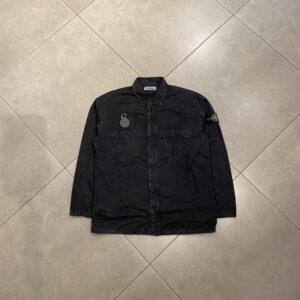 OVERSHIRT BUTTON BLACK