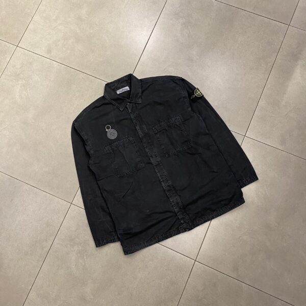 OVERSHIRT BUTTON BLACK