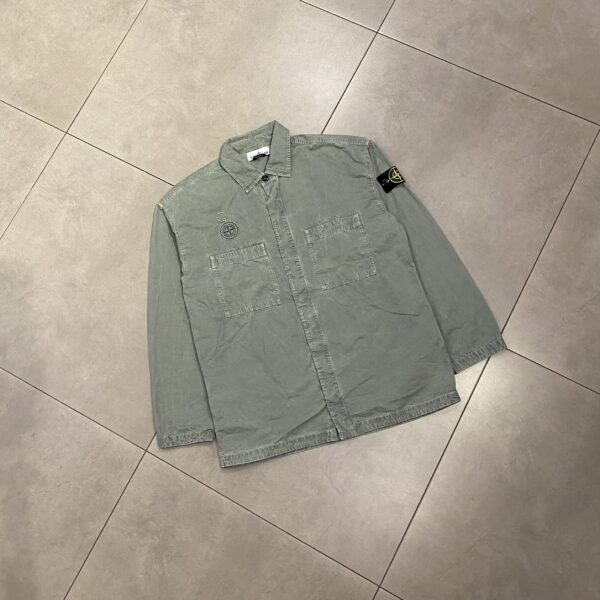 OVERSHIRT BUTTON GREEN MINT