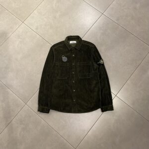 OVERSHIRT BUTTON CORDU OLIVE