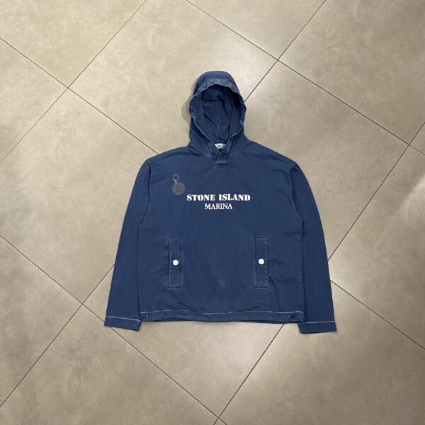 HOODIE STONE MARINA BLUE
