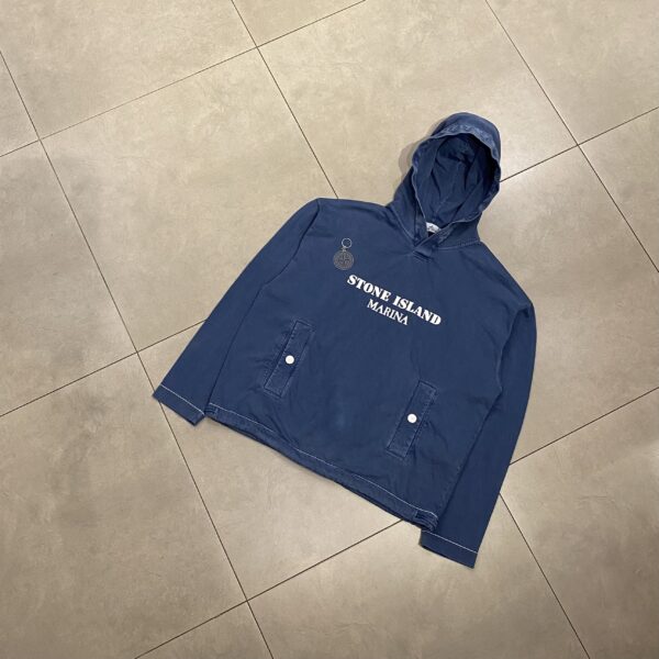 HOODIE STONE MARINA BLUE