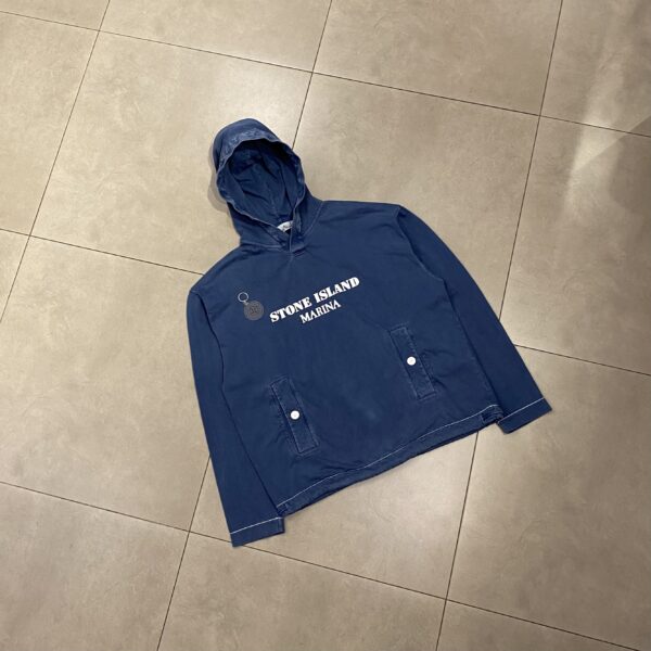 HOODIE STONE MARINA BLUE