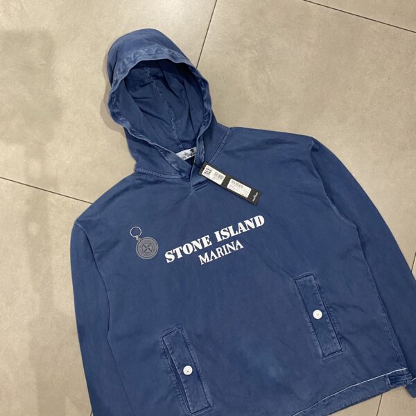HOODIE STONE MARINA BLUE