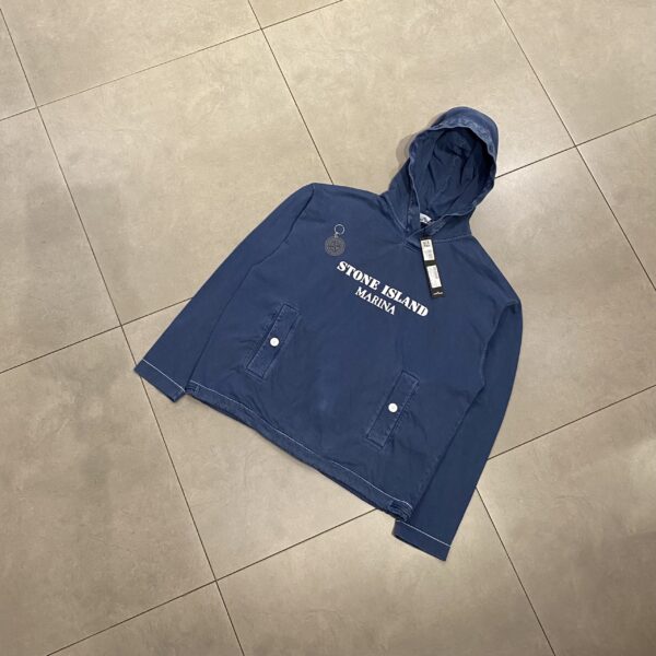 HOODIE STONE MARINA BLUE