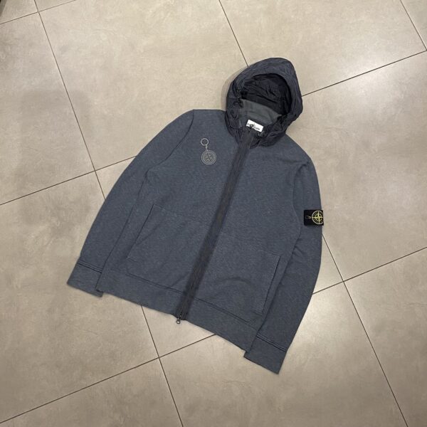HOODIE KNIT STONE GREY