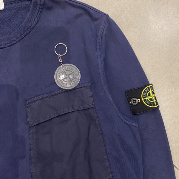 CREWNECK POCKET NAVY