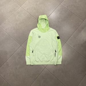 HOODIE GREEN WITH NYLON