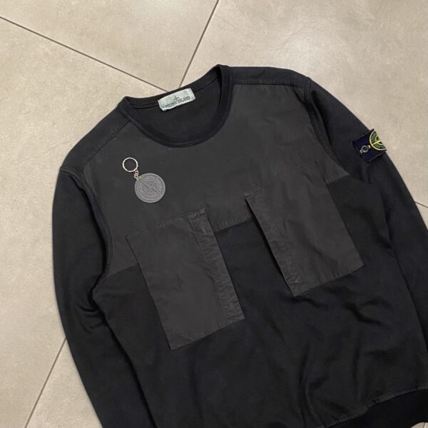 CREWNECK POCKET BLACK