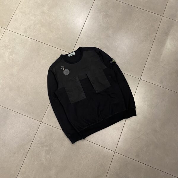 CREWNECK POCKET BLACK