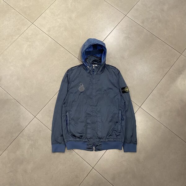 NYLON METAL JACKET BLUE