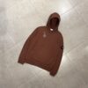 HOODIE BASIC BROWN - L