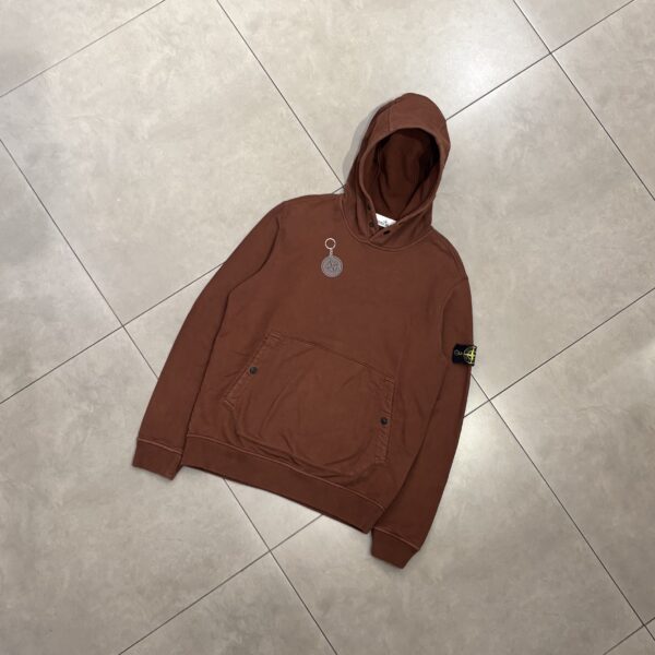 HOODIE BASIC BROWN - L
