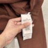 HOODIE BASIC BROWN - L
