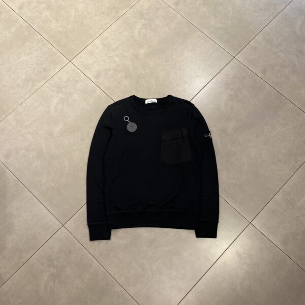 CREWNECK POCKET BLACK