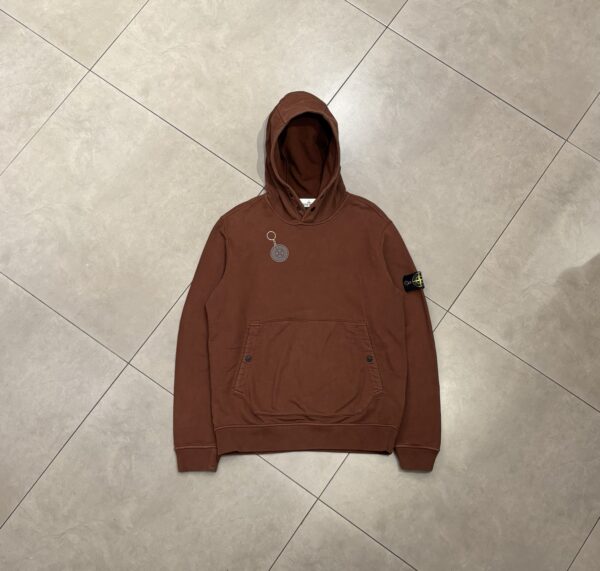 HOODIE BASIC BROWN - L