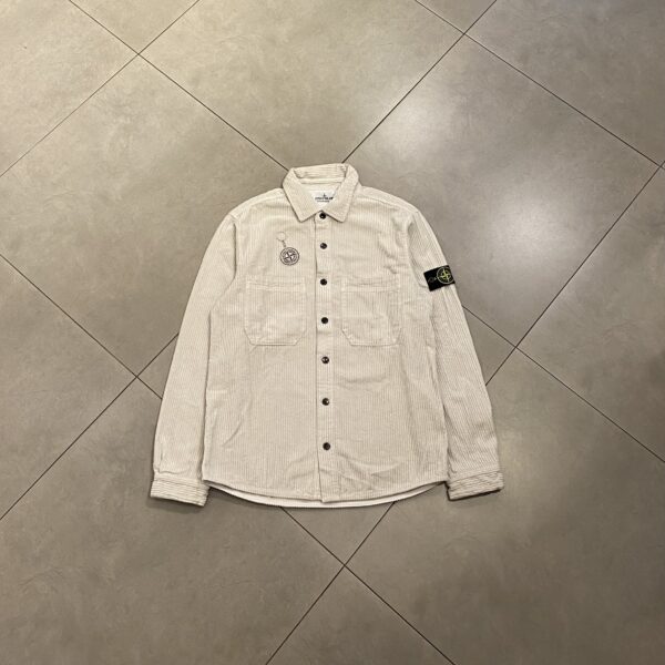OVERSHIRT CORDU BROKEN WHITE - M