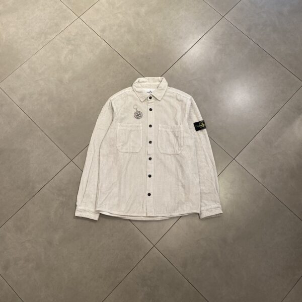 OVERSHIRT CORDU BROKEN WHITE - M