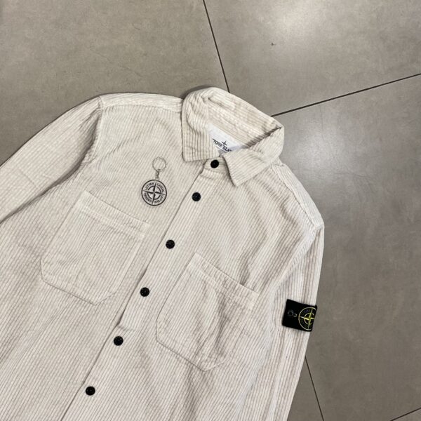 OVERSHIRT CORDU BROKEN WHITE - M